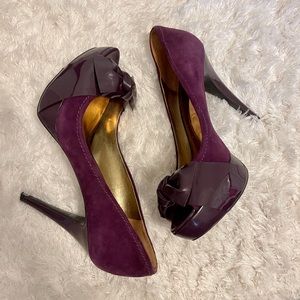 UNAVAILABLE NOW!Royal Purple Platform Guess Heels